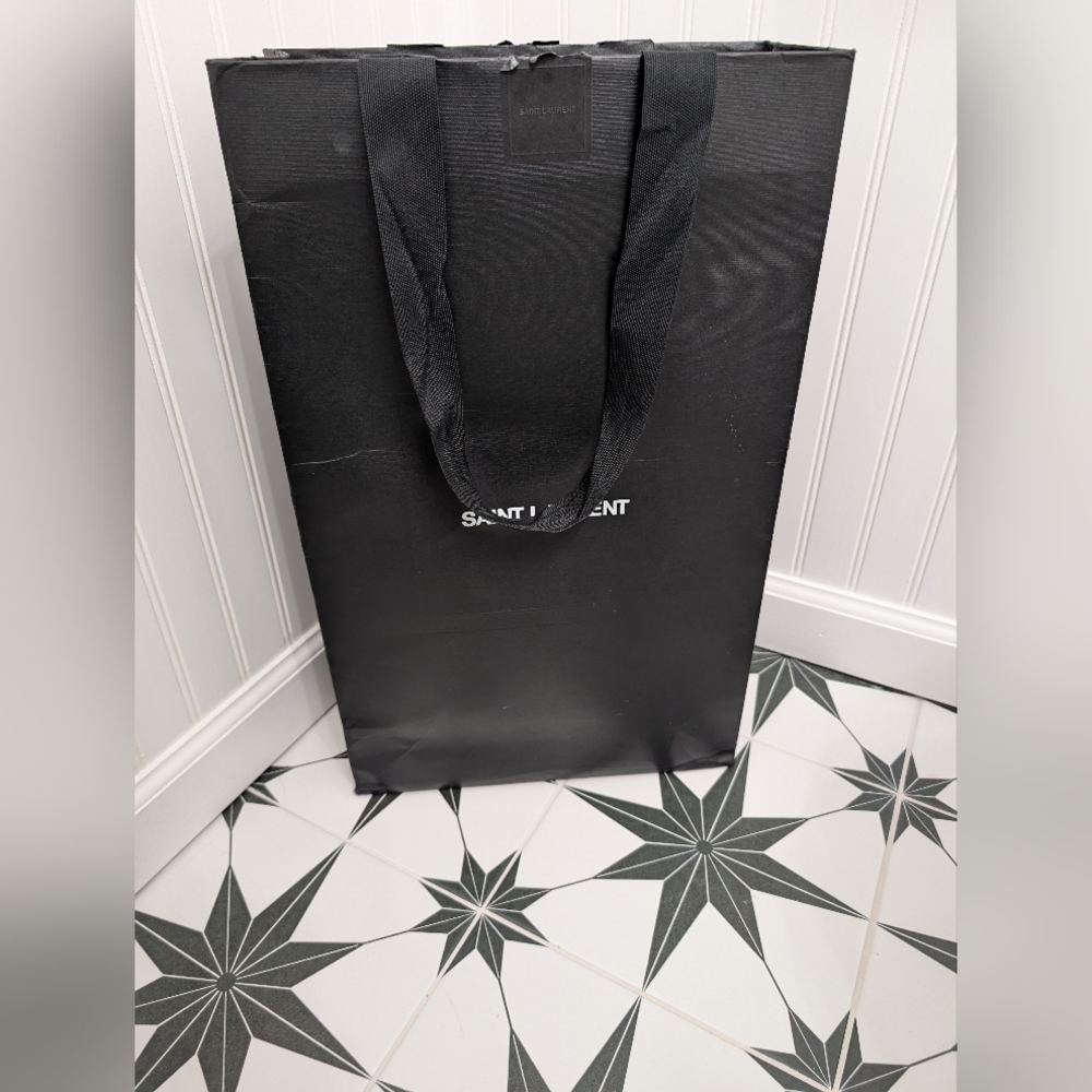 Saint Laurent Black Gift Box With Dust Bag And Branded Shopping Bag - Picture 6 of 16
